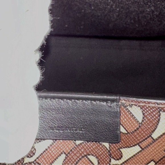 NEW Burberry Red Brown Studded Book Tote Bag - Picture 6 of 9